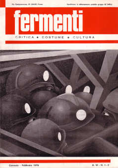 Copertina del numero di Fermenti dedicato a Pier Paolo Pasolini