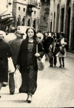 Foto di Giovanna Sicari a Perugia, 1977