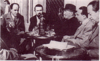 Da sinistra Bernari, Petroni, Piazzolla, Cardarelli, Brancati, Patti