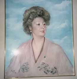 Ritratto di Gemma Forti eseguito dal pittore Mario Russo, 1992