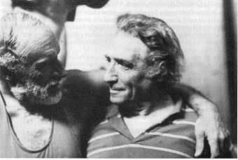 Nella foto Ugo Moretti e Ugo Attardi